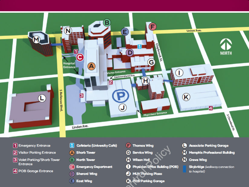 map of the methodisty university campus