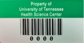 Property of University of Tennessee Health Science Center tag