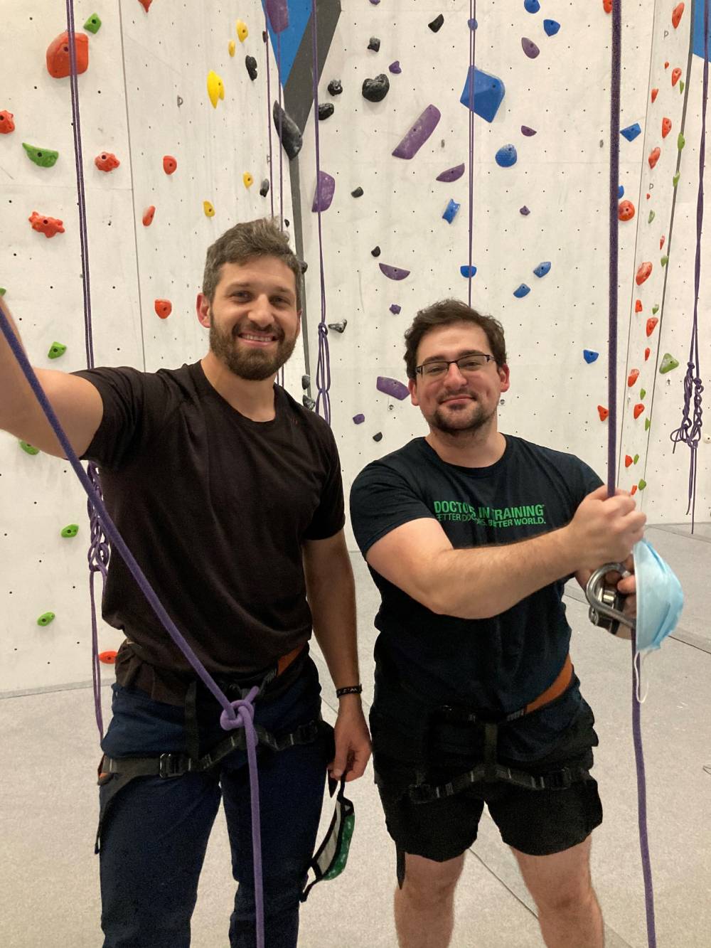 residents rock climbing