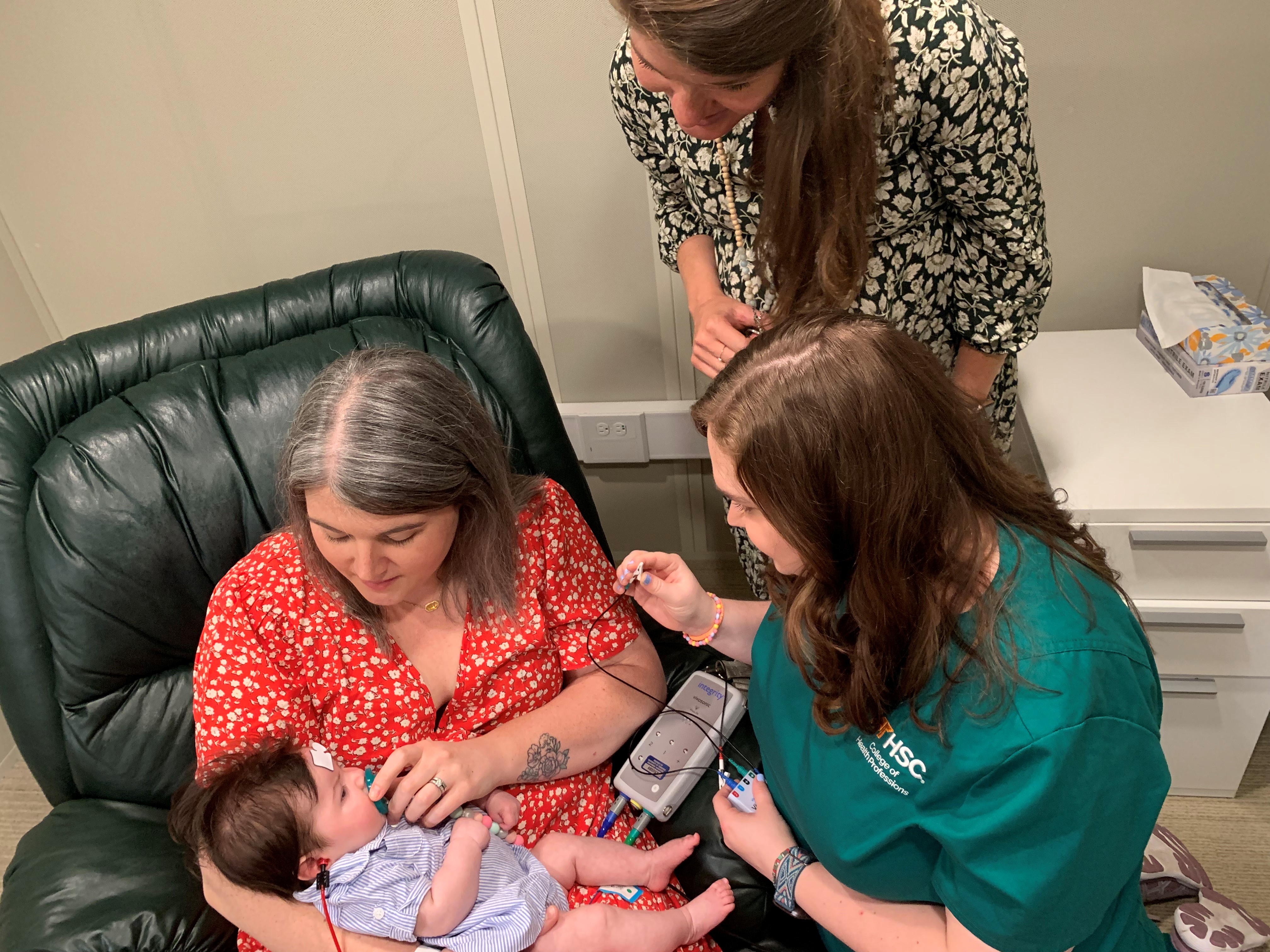 Baby getting treated baby getting treated