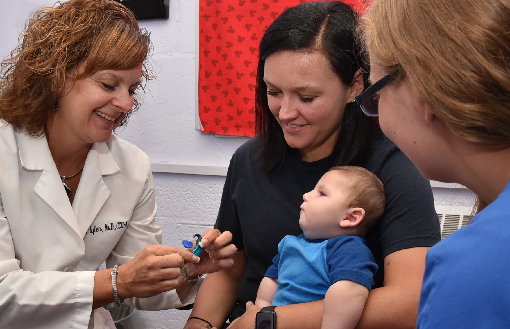 hearing aid with small child