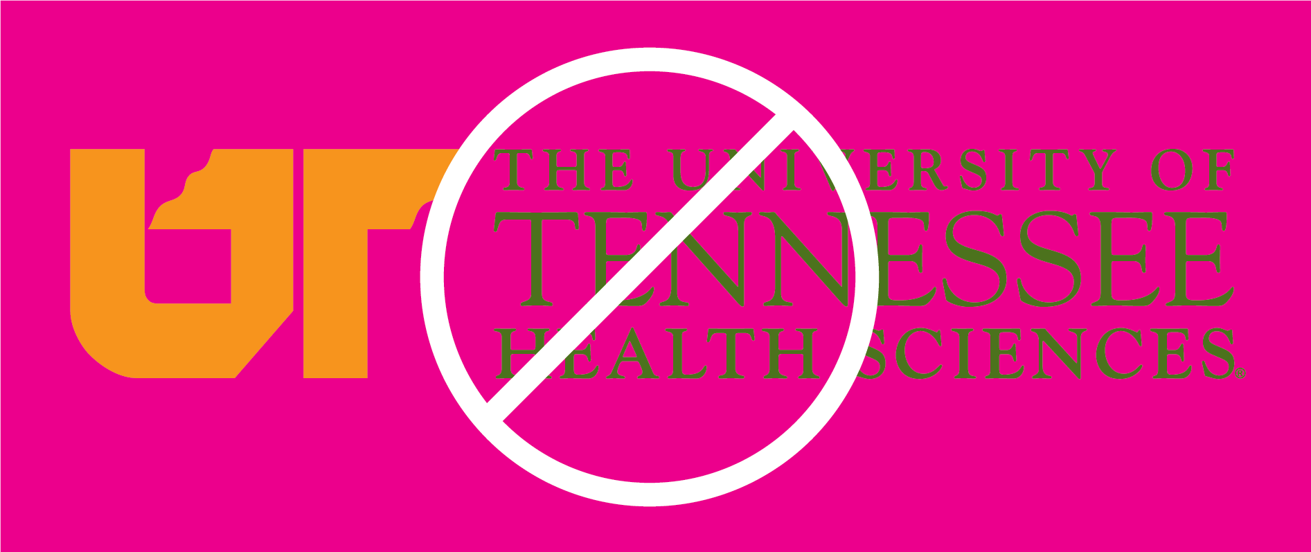 Example of the logo on a background that clashes with the logo colors.