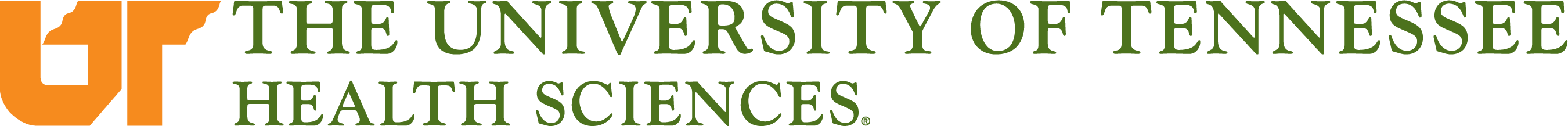 UTHS horizontal logo with brand colors.