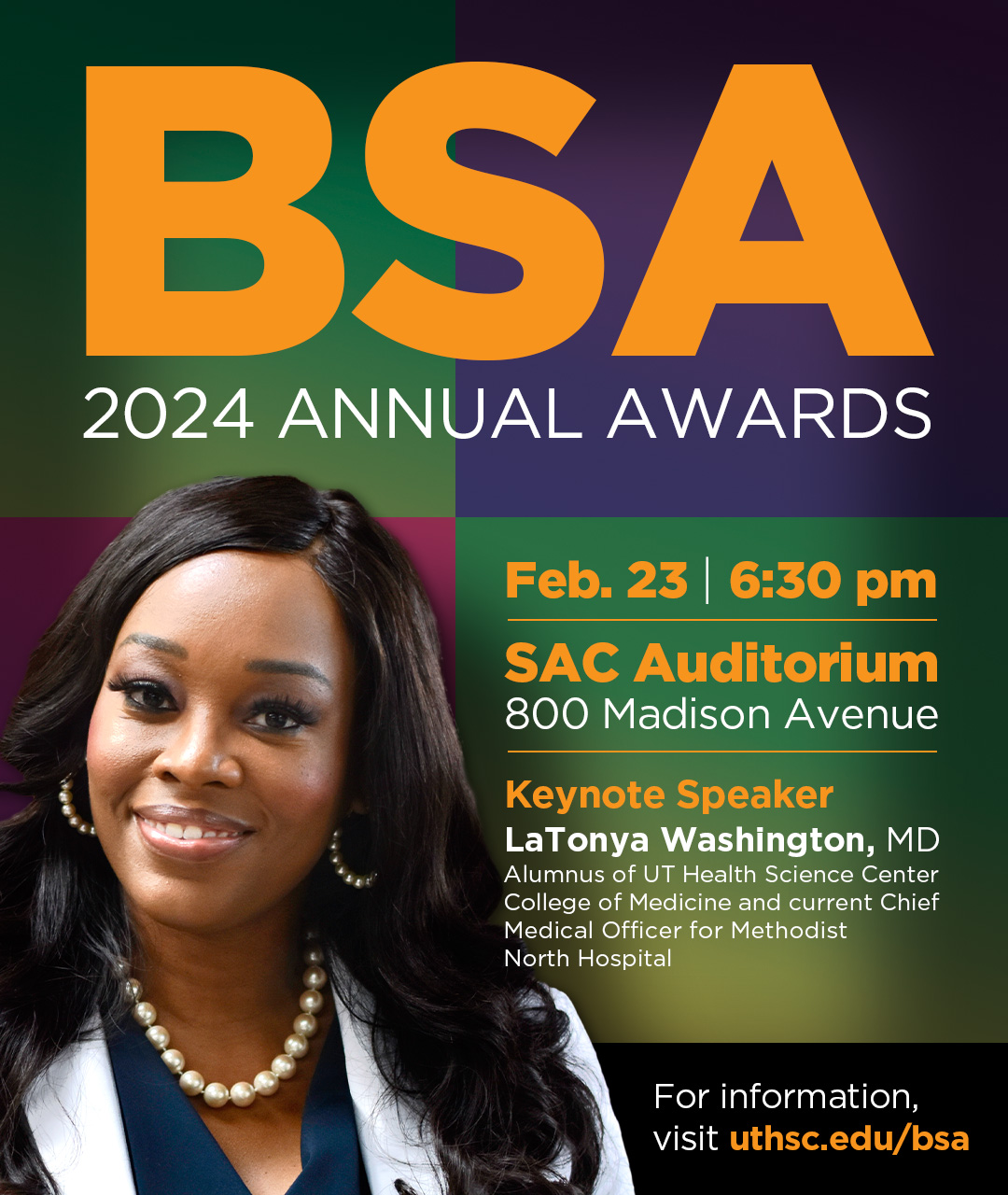BSA 2024 Annual Awards Ceremony will take place February 23th at 6:30 pm.