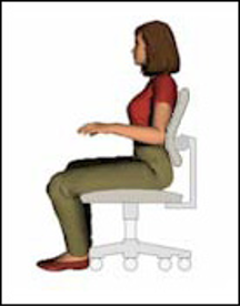 illustration of woman sitting at desk