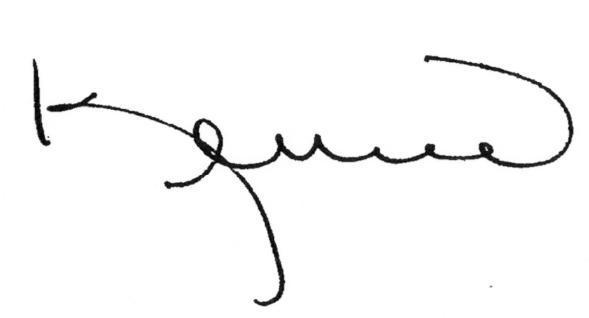 Executive Vice Chancellor Dr. Brown's signature