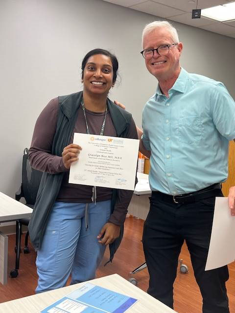 Dr. Bose receiving QIPs certificate