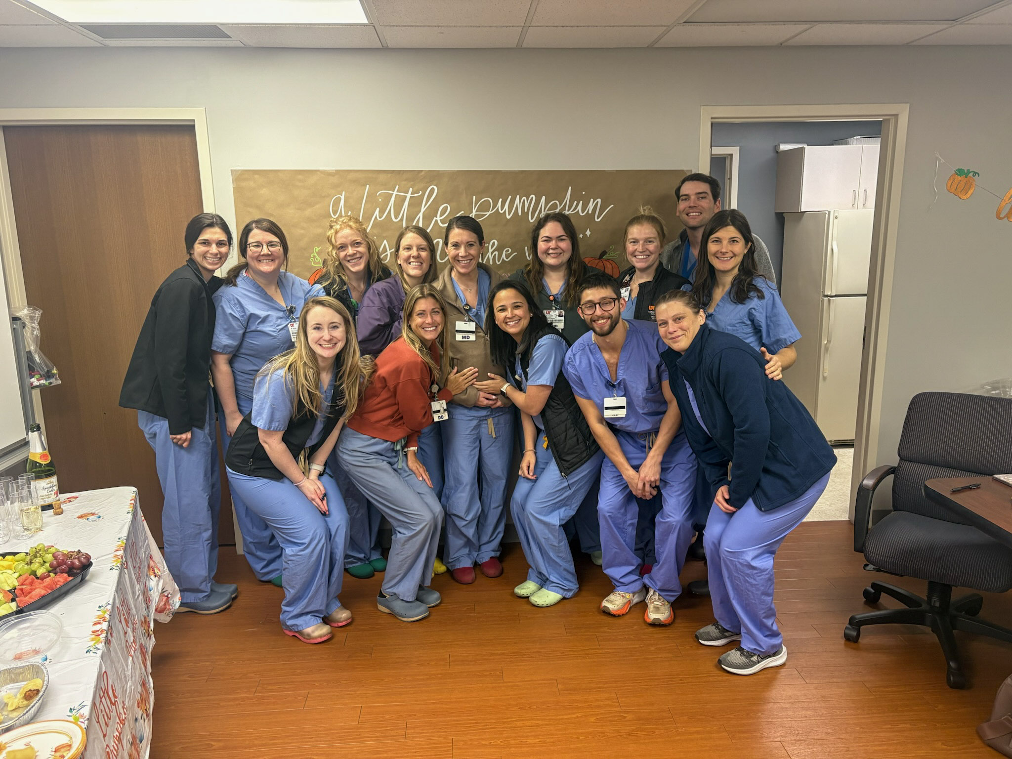 Residents throw a baby shower