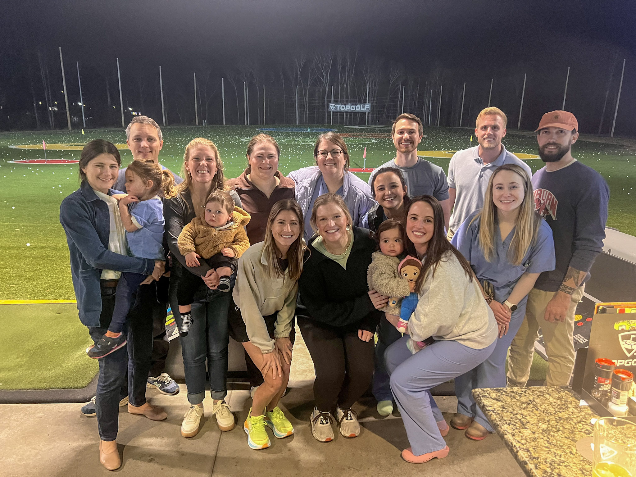 residents at top golf