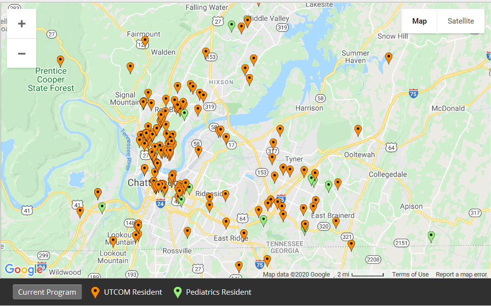 UTCOM Chattanooga Pediatrics Resident Homes