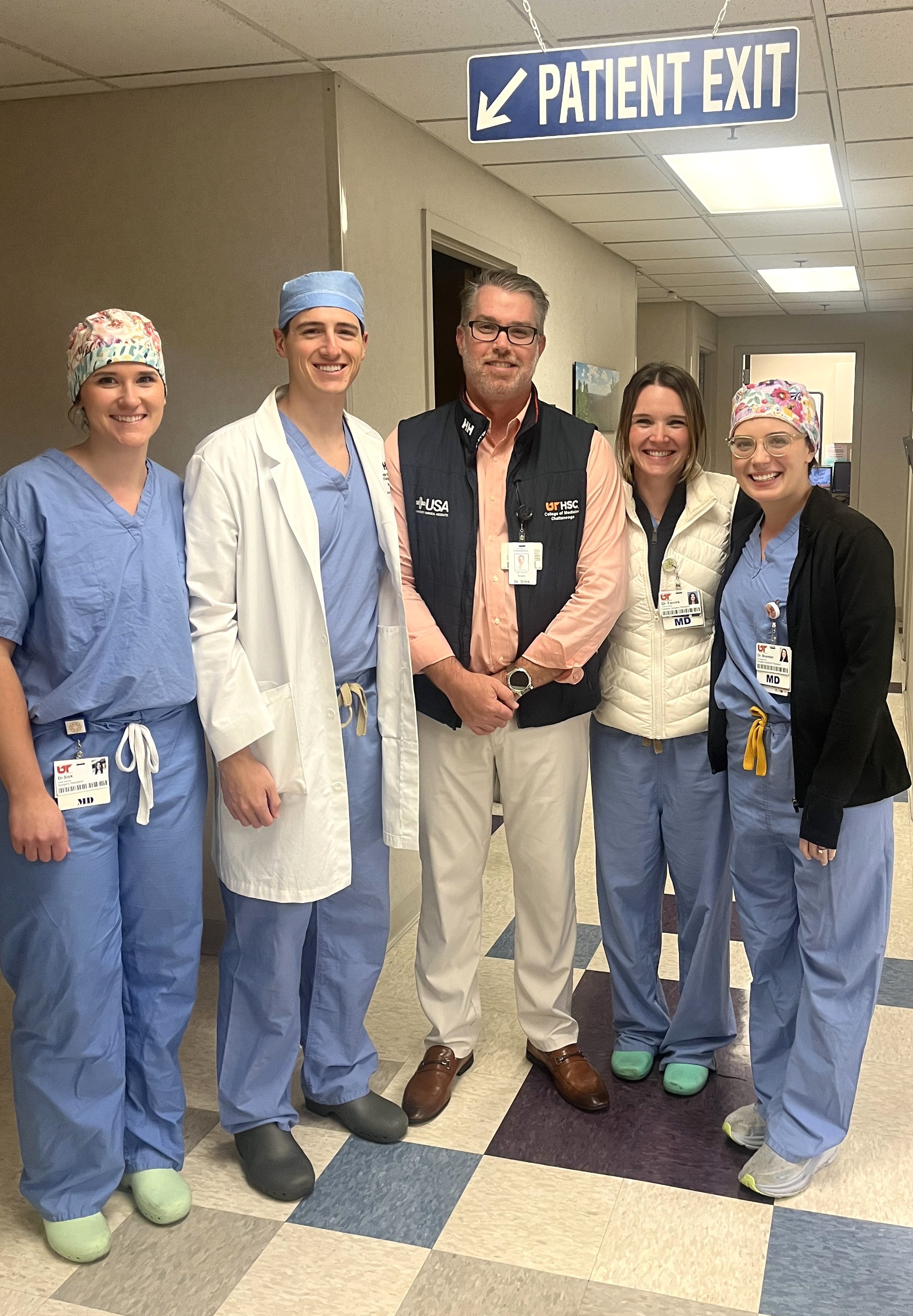 Residents with Dr. Giles