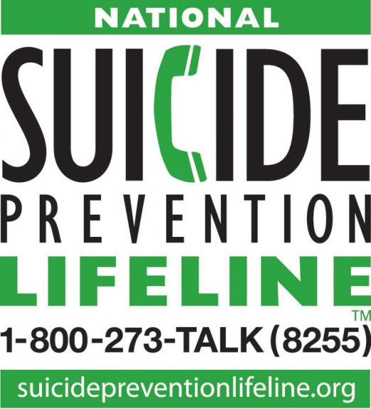 national suicide prevention hoteline 1-800-273-TALK