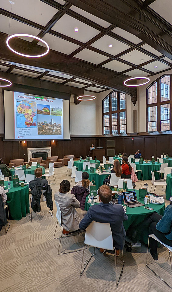 Attendees sitting at tables for a CME event