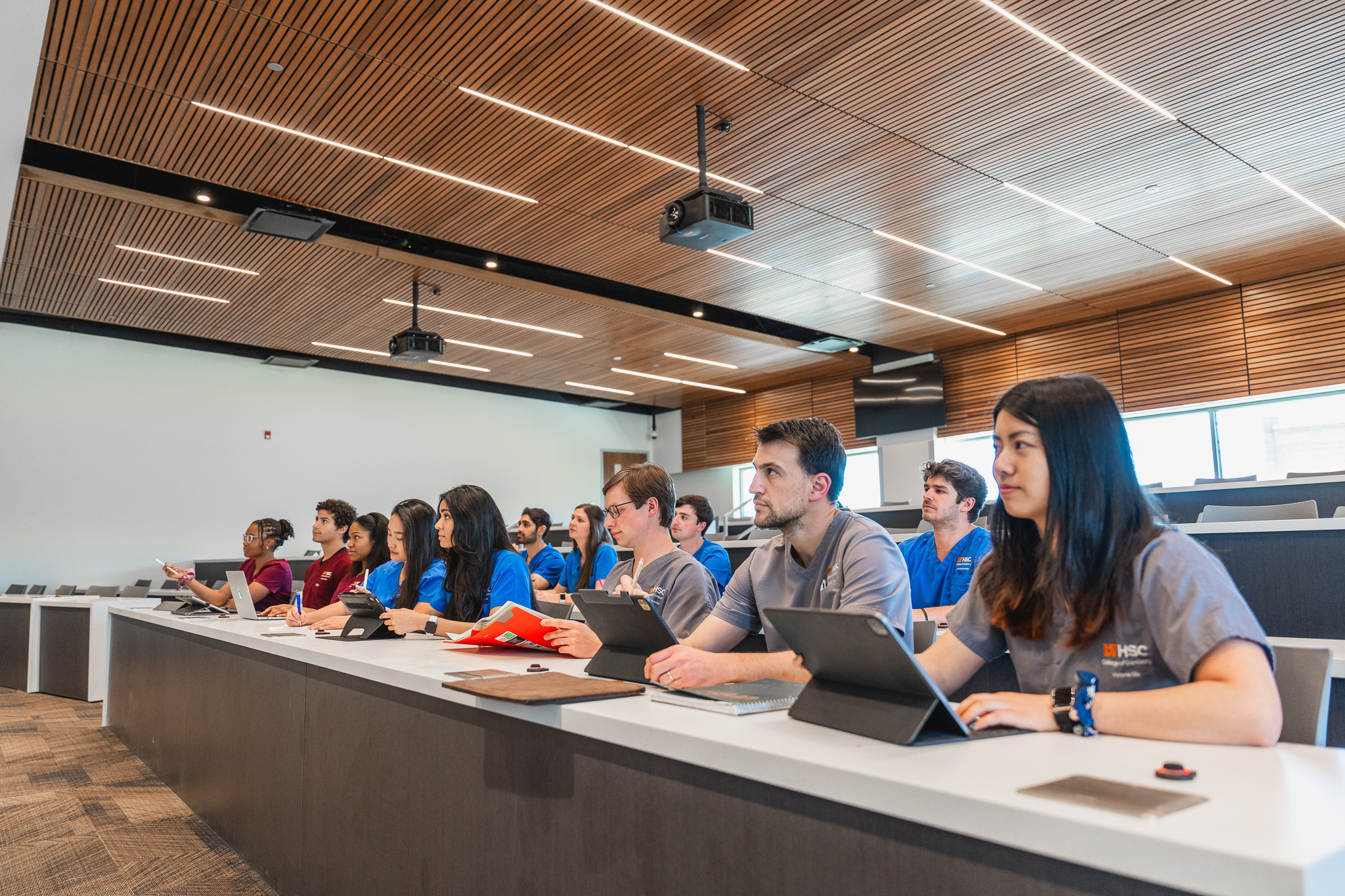 students sitting