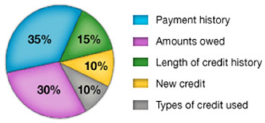 credit management pie chart