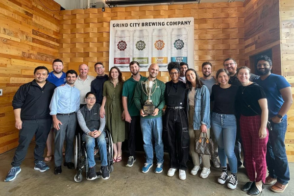 Group photo at Grind City Brewing Company