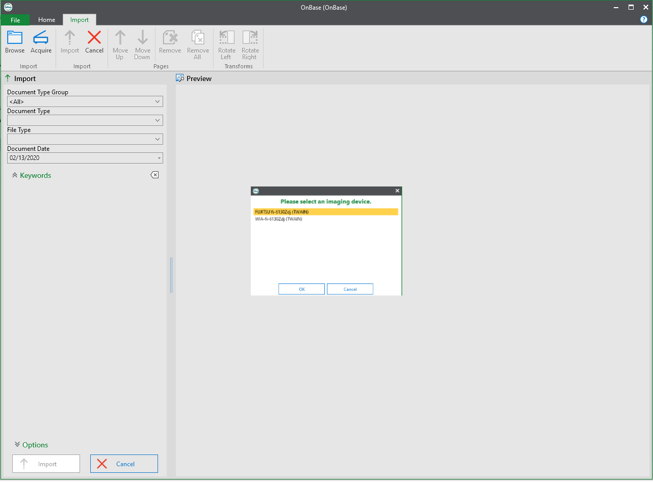 Unity client screen