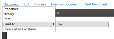 document menu
