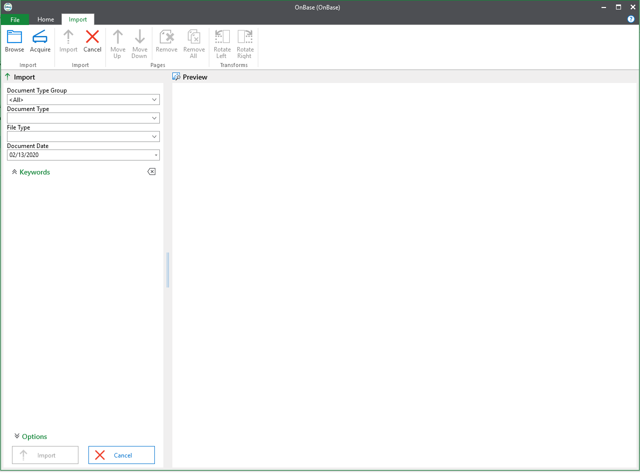 Unity client screen