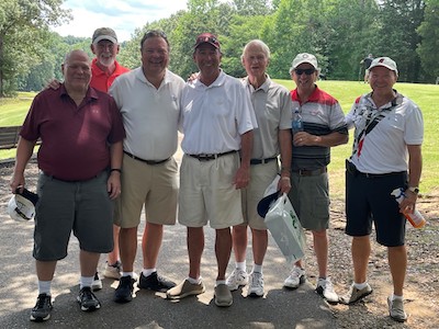 Residents at the golf tournament