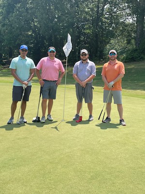 Residents at the golf tournament