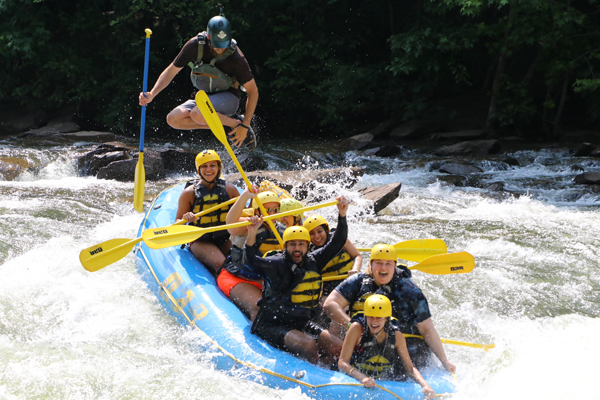 residents white water rafting