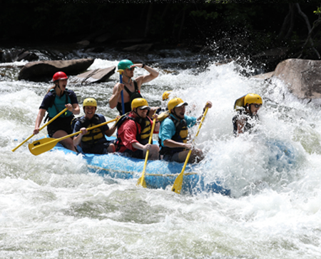 residents rafting