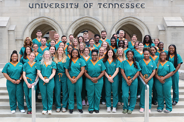 students in scrubs