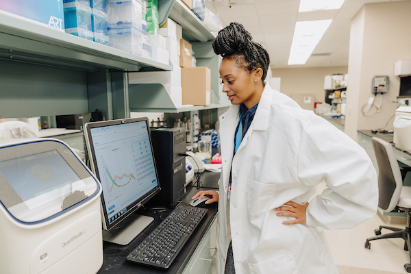 Woman in lab