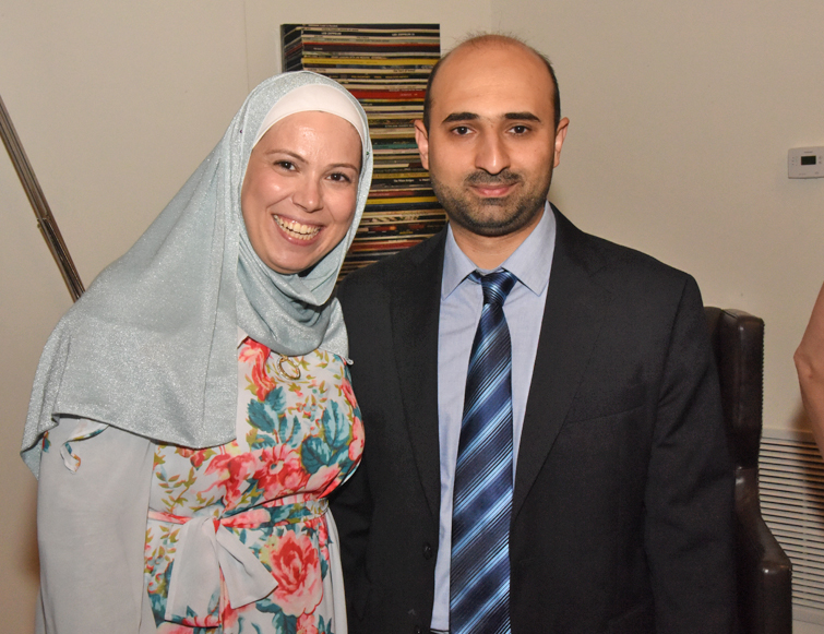 Resident and his wife at graduation