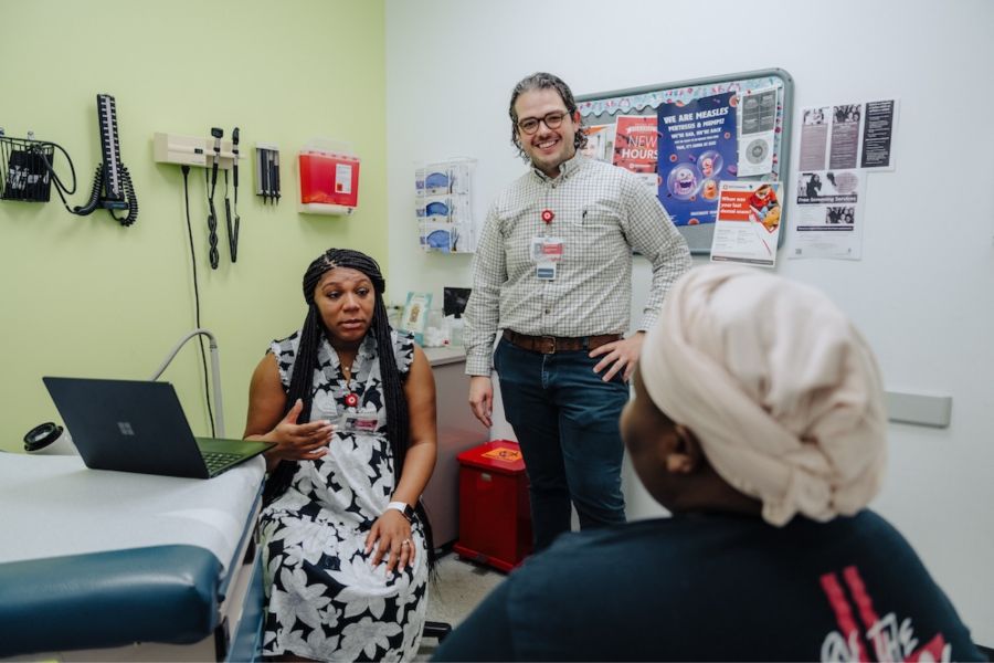 Student Administers Vaccine at Vaccination Drive