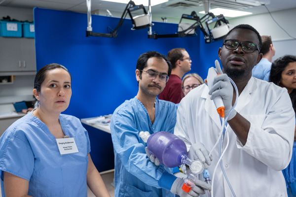 Fellows in a clinical training setting