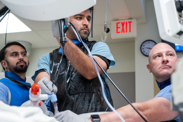 Fellows in a clinical training setting