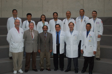 Faculty and fellows inside the GEB