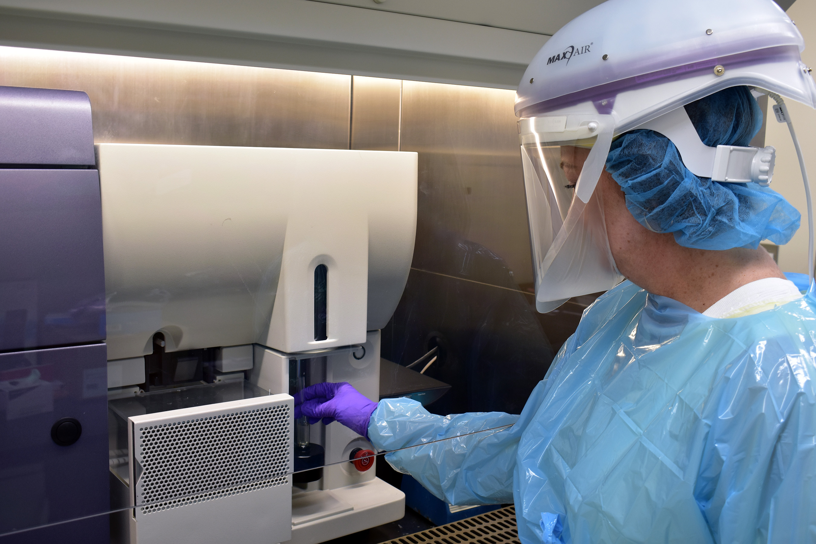 researcher in lab