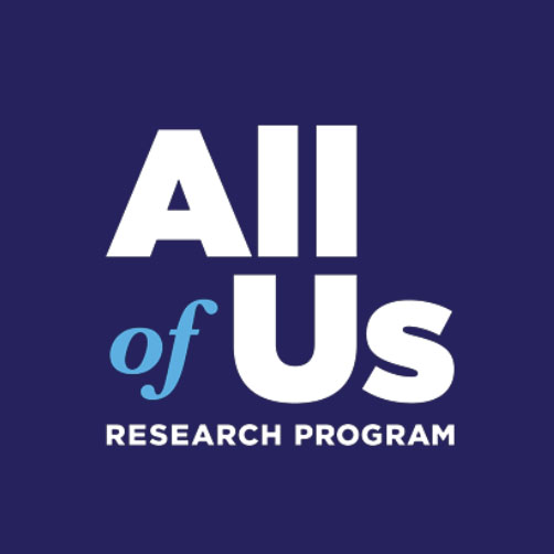 All of Us Logo Blue logo of All of Us program