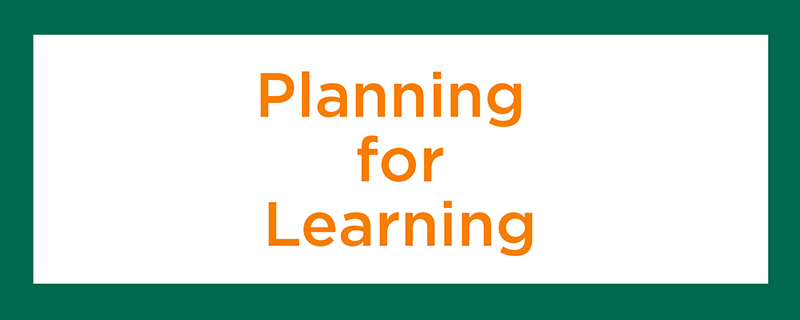 Planning for Learning Section