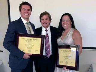 Residents with Dr. Wake at graduation