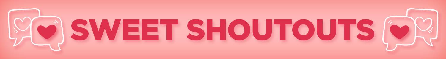 Sweet Shoutouts graphic